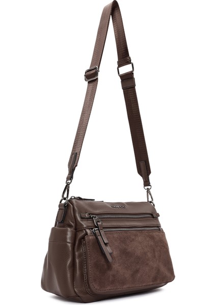 Kadın Kahverengi Uzun Askılı Çapraz Çanta 25WBD246414