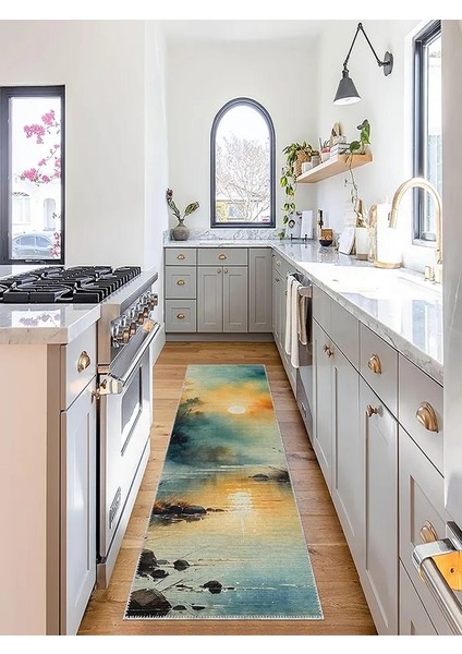 , Makinede Yıkanabilir, Kaymaz Taban, Dijital Baskı, Dikdörtgen Yolluk, Çok Renkli, Salon Halısı, Oturma Odası Halısı, Mutfak Halısı