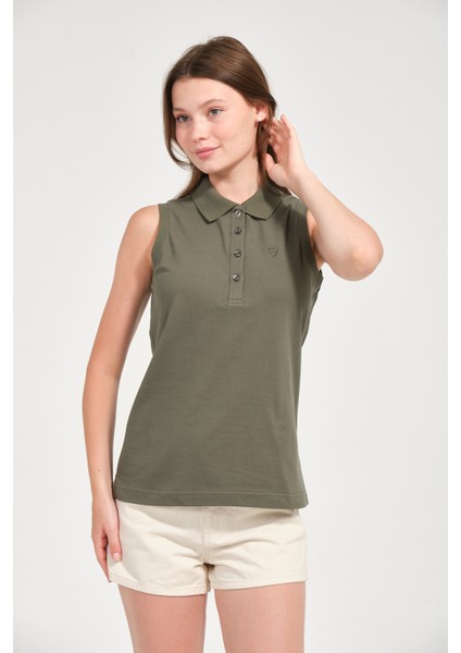 Kadın Regular Fit Kolsuz Polo fiyatları