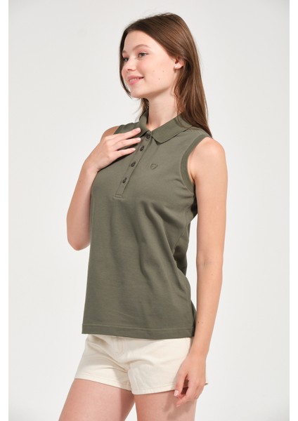 Kadın Regular Fit Kolsuz Polo modelleri