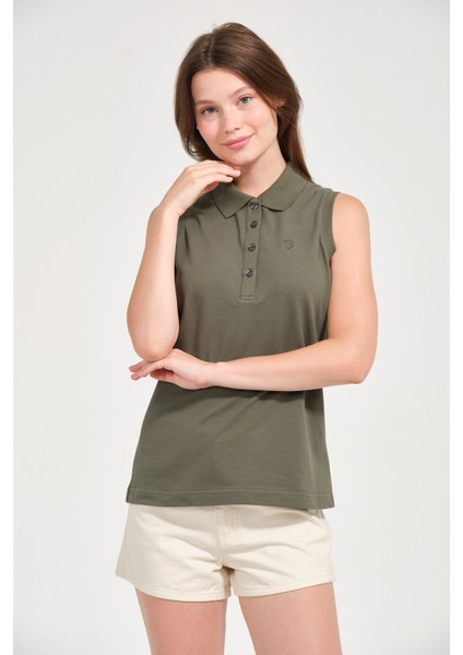 Kadın Regular Fit Kolsuz Polo fırsatları