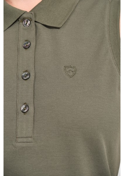 Kadın Regular Fit Kolsuz Polo