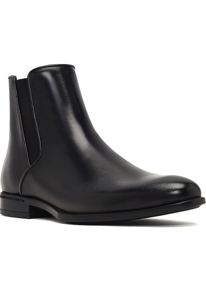 Erkek Siyah Deri Chelsea Bot 25WFD604518