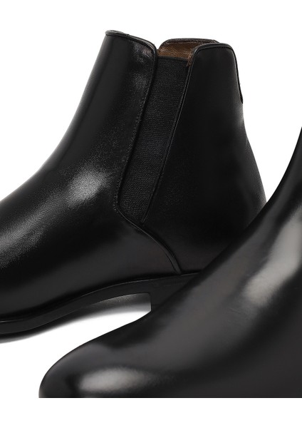 Erkek Siyah Deri Chelsea Bot 25WFD604518