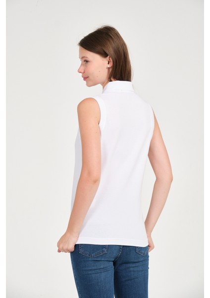 Kadın Regular Fit Kolsuz Polo
