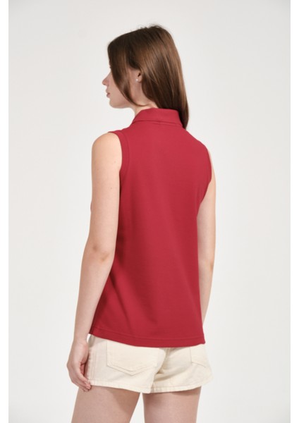 Kadın Regular Fit Kolsuz Polo indirimleri