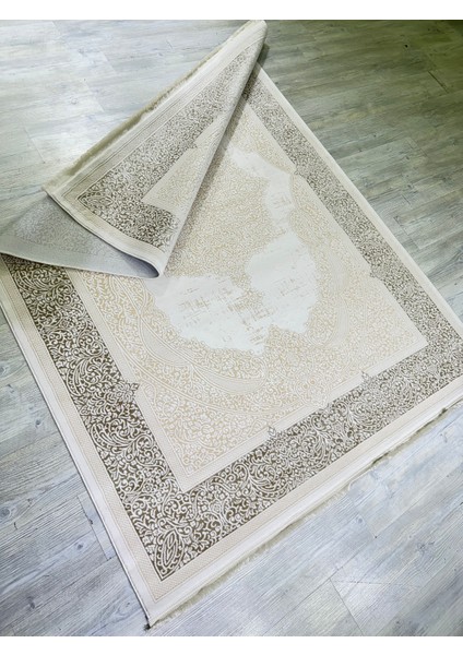 Türkeri, Truva Ipeksi Yün Tuşeli Triko Akrilik Oturma Odası ve Salon Halısı