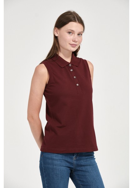 Kadın Regular Fit Kolsuz Polo