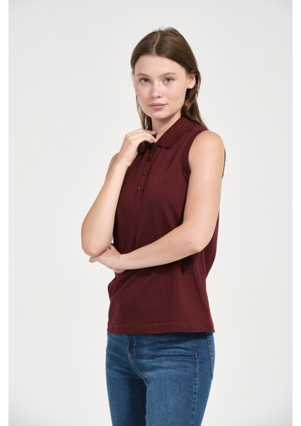 Kadın Regular Fit Kolsuz Polo indirimleri