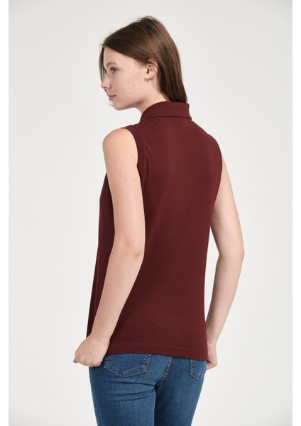 Kadın Regular Fit Kolsuz Polo