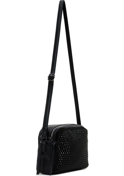 Kadın Siyah Uzun Askılı Taşlı Çapraz Çanta 25ABD240814 indirimleri