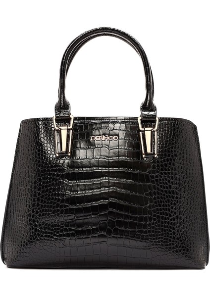 Kadın Siyah Uzun Askılı Kroko Kol Çantası 25WBD2841E3 modelleri