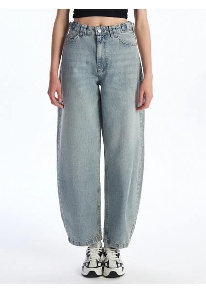 Xsıde Mavi Baggy Fit Kadın Jean Pantolon fiyatları