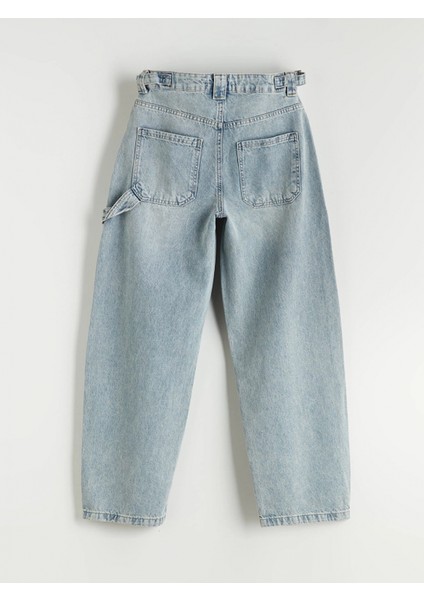 Xsıde Mavi Baggy Fit Kadın Jean Pantolon