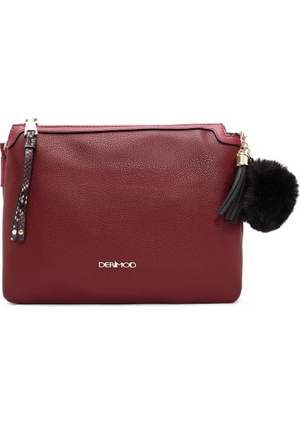 Kadın Bordo Aksesuar Detaylı Çapraz Çanta 25WBD2460FT modelleri