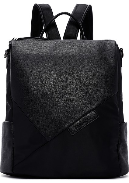 Kadın Siyah Uzun Askılı Casual Sırt Çantası 25WBD250214