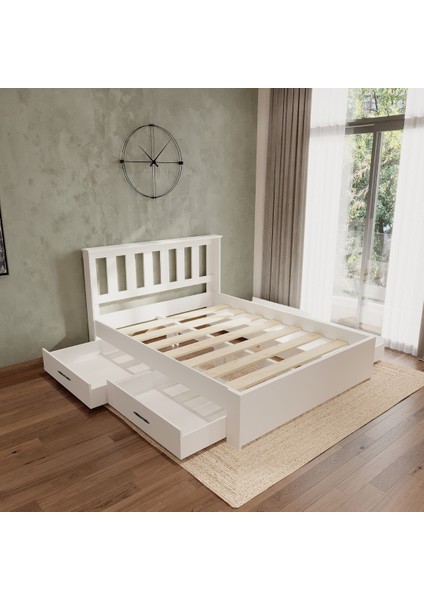 Stark Beyaz 2 Çekmeceli Kolay Kurulum