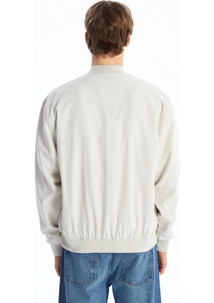 Xsıde Bej Standart Kalıp Kolej Yaka Erkek Bomber Mont indirimleri