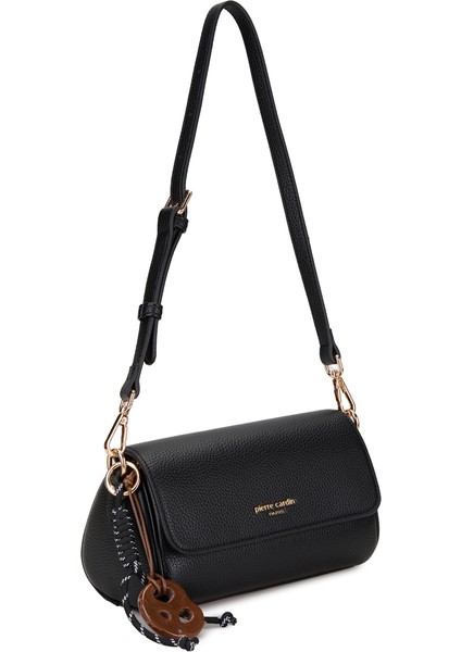 Kadın Siyah Dokulu Deri Çapraz Çanta 05PO25Y9638-DKD S fiyatları