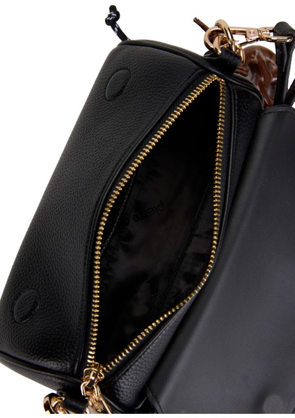 Kadın Siyah Dokulu Deri Çapraz Çanta 05PO25Y9638-DKD S fırsatları