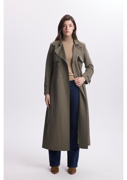 Zincir Detaylı Trençkot 13560