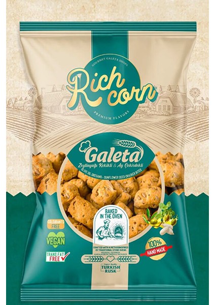 Galeta Zeytinyağlı Kekikli & Ayçekirdekli | Çıtır Kaplama ve Özel Aromalı Lezzet fiyatları