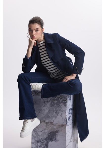 Zincir Detaylı Trençkot 13560