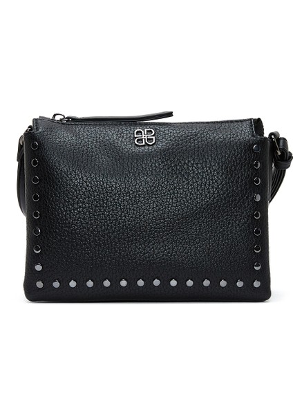 Kadın Siyah Uzun Askılı Metal Detaylı Çapraz Çanta 25WBD2467FT modelleri