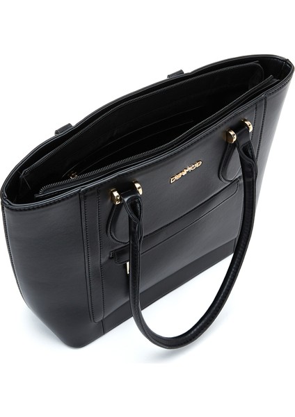 Kadın Siyah Klasik Omuz Çantası 25WBD283418 indirimleri