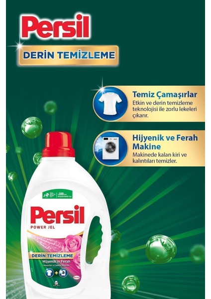 Sıvı Çamaşır Deterjanı 2x60 Yıkama Beyaz ve Renkli Çamaşırlar İçin Gülün Büyüsü Kokulu Derin Temizlik fiyatları