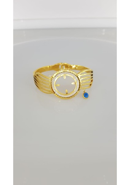 Yarım Altın Uyumlu Kelepçe C091-1 kararmaz yarım altın takılan modelleri