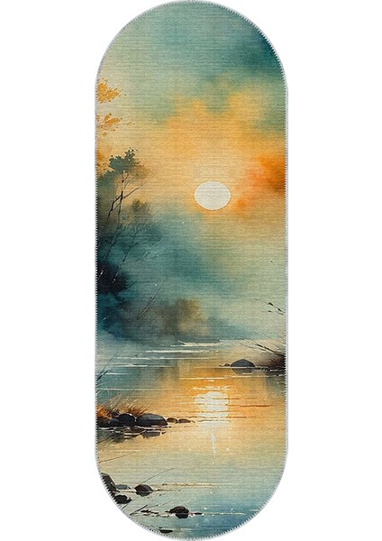 , Makinede Yıkanabilir, Kaymaz Taban, Dijital Baskı, Oval Yolluk, Çok Renkli, Salon Halısı, Oturma Odası Halısı, Mutfak Halısı fiyatları