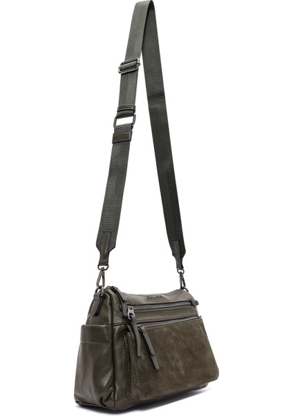 Kadın Yeşil Uzun Askılı Çapraz Çanta 25WBD246414