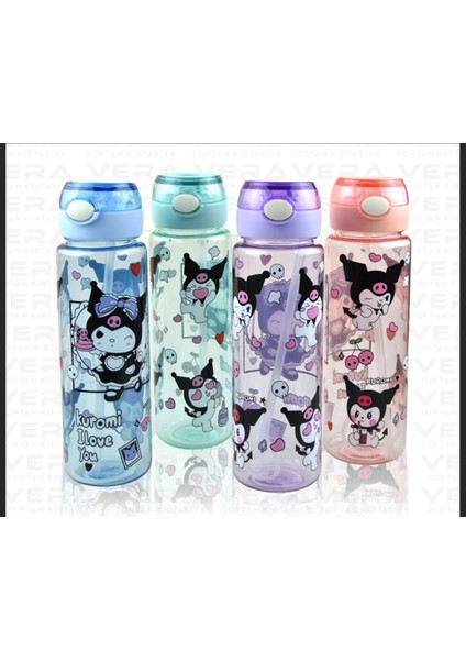 Mavi Kuromi Karakter Baskılı 550 ml Suluk, Şık ve Kullanışlı Okul Aksesuarı