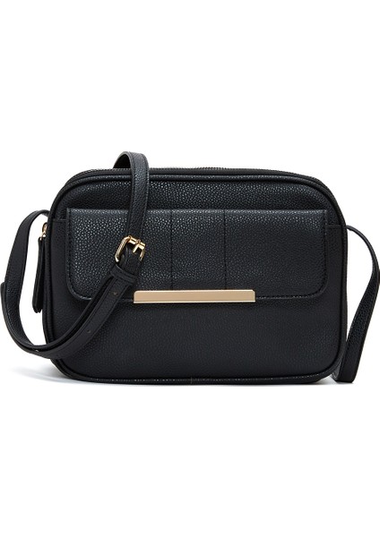 Kadın Siyah Uzun Askılı Çapraz Çanta 25WBD2621FT