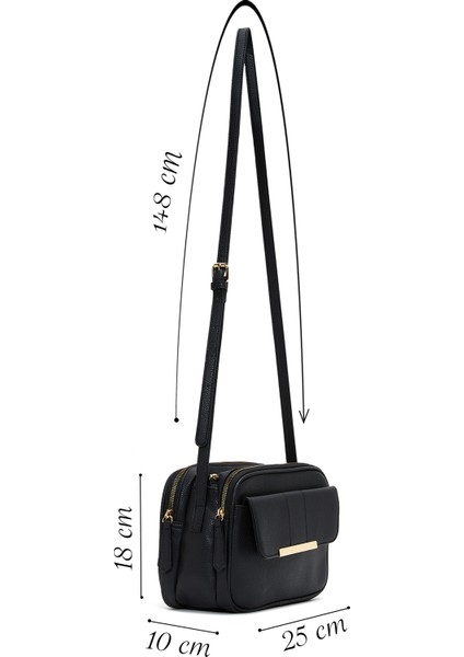 Kadın Siyah Uzun Askılı Çapraz Çanta 25WBD2621FT fiyatları