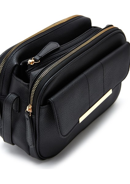 Kadın Siyah Uzun Askılı Çapraz Çanta 25WBD2621FT