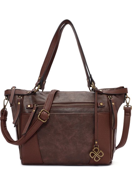 Kadın Kahverengi Uzun Askılı Kol Çantası 25WBD247614