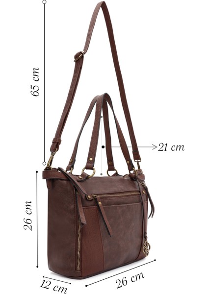 Kadın Kahverengi Uzun Askılı Kol Çantası 25WBD247614 fiyatları