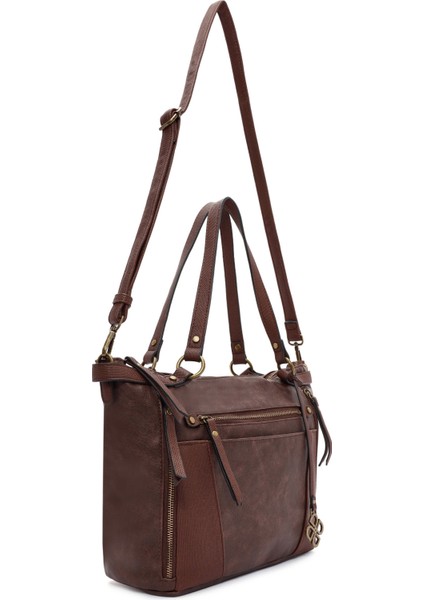 Kadın Kahverengi Uzun Askılı Kol Çantası 25WBD247614