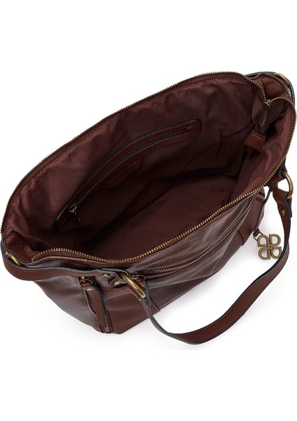 Kadın Kahverengi Uzun Askılı Kol Çantası 25WBD247614