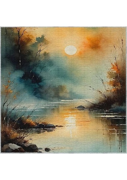 , Makinede Yıkanabilir, Kaymaz Taban, Dijital Baskı, Kare, Çok Renkli, Salon Halısı, Oturma Odası Halısı, Mutfak Halısı fiyatları