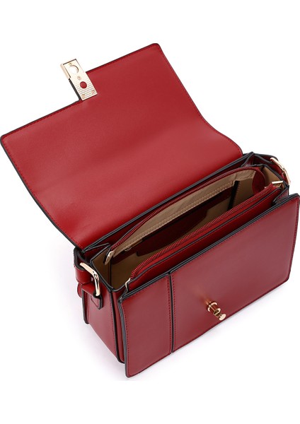 Kadın Bordo Uzun Askılı Çapraz Çanta 25WBD281918