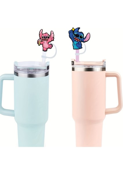 Termos Pipet Koruyucu 2 Adet Stitch Pipet Koruyucu Silikon Pipet Kılıfı Pipet Tıpası fırsatları