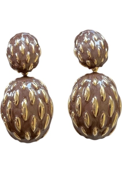 Sallantılı Oval Küpe