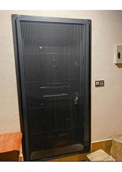 Plise Pileli Sürgülü Sineklik 0-90 x 0-210 Cm(Çelik Kapı, Ahşap Kapı ,pimapen Kapı )Pilise