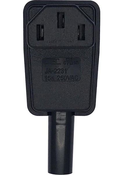 C13 90 Derece Iec 320 C13 Dişi Fiş 15A/250V Tel Adaptör Konnektörü (Yurt Dışından)