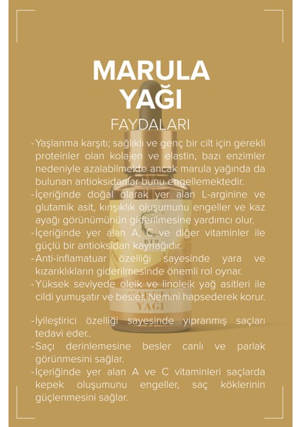 Marula Yağı %100 Saf ve Soğuk Sıkım fiyatları