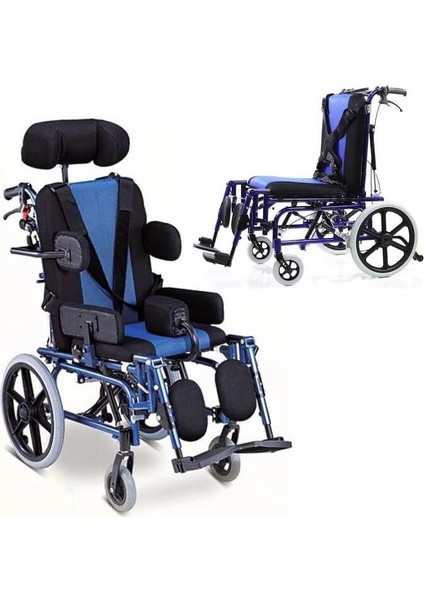 Römer Spastik Özellikli Manuel Tekerlekli Sandalye | Sırt Yatar, Ayak Kalkar, Tilt Mekanizmalı R258 modelleri