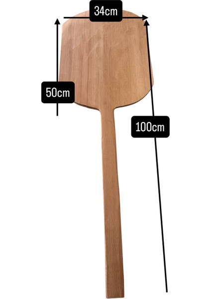 34×50×100 Ahşap Fırın Küreği – Pizza, Pide ve Ekmek Için Dayanıklı Tasarım